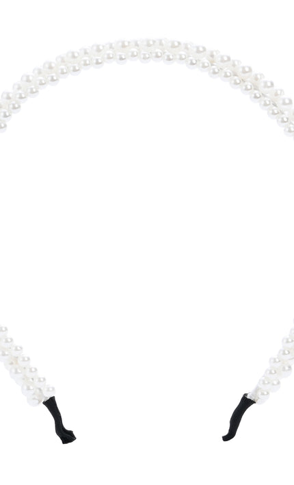 kids atelier mimi tutu Pearl Double-Row Headband