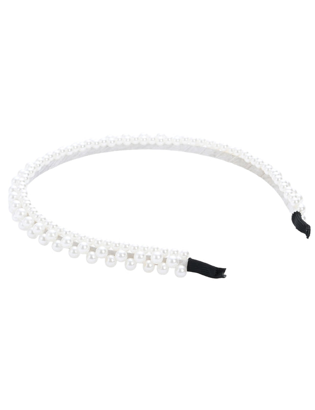 kids atelier mimi tutu Pearl Double-Row Headband