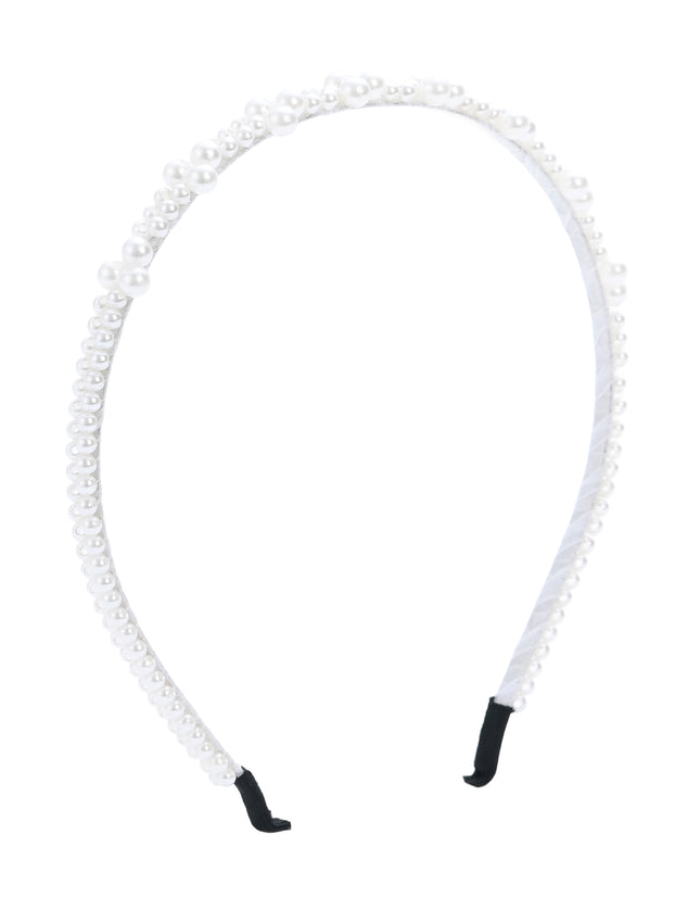kids atelier mimi tutu Pearl Double-Row Headband