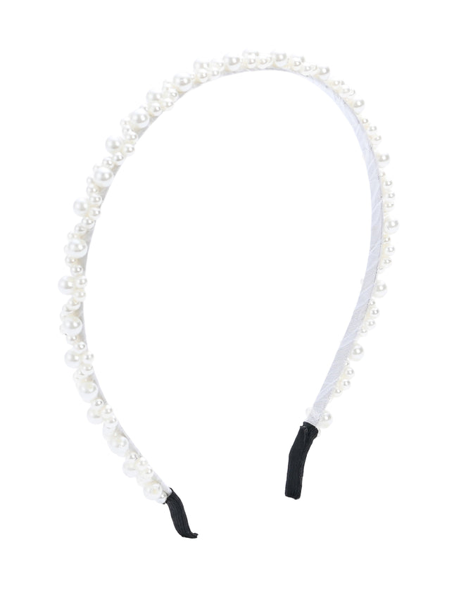kids atelier mimi tutu Pearl Double-Row Headband