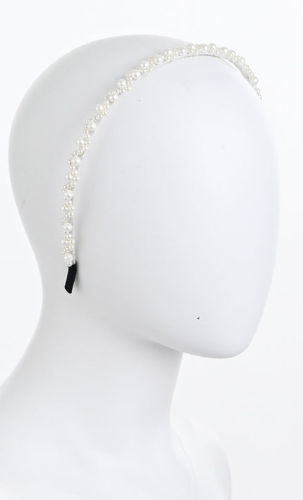 kids atelier mimi tutu Pearl Double-Row Headband