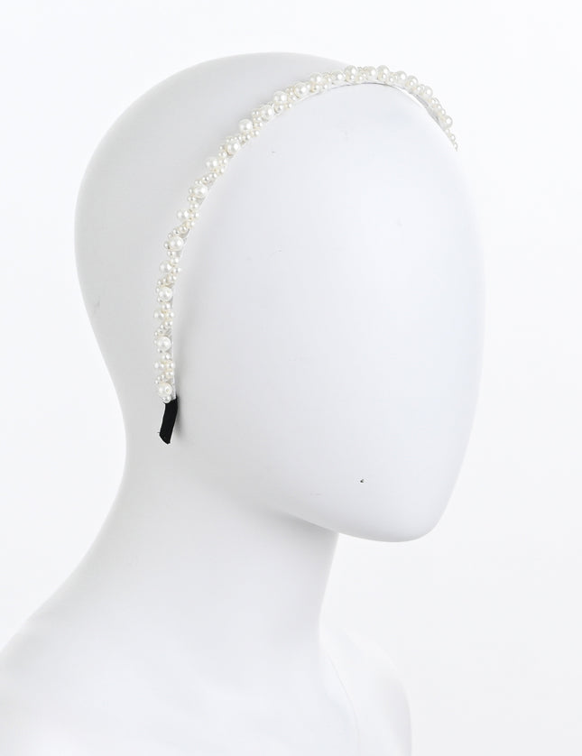 kids atelier mimi tutu Pearl Double-Row Headband