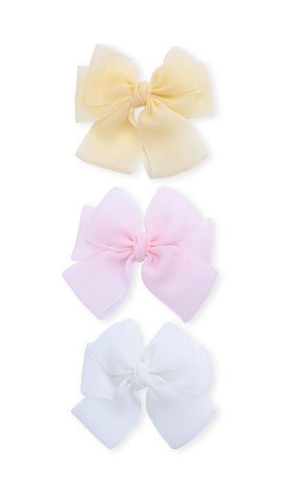 kids atelier mimitutu Multicolor Classic Bow Trio Set