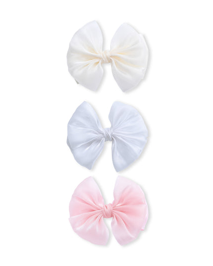 kids atelier mimi tutu Multicolor Satin Bow Clip Set