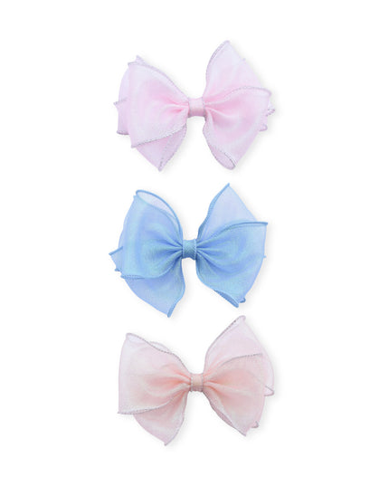kids atelier Mimi Tutu Multicolor Glitter Bow Hair Clip Set