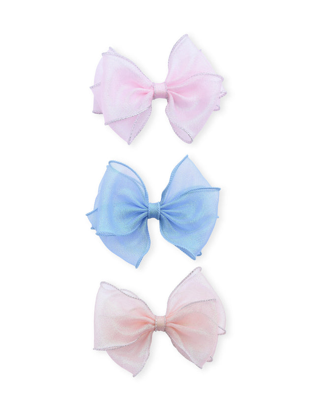 kids atelier Mimi Tutu Multicolor Glitter Bow Hair Clip Set