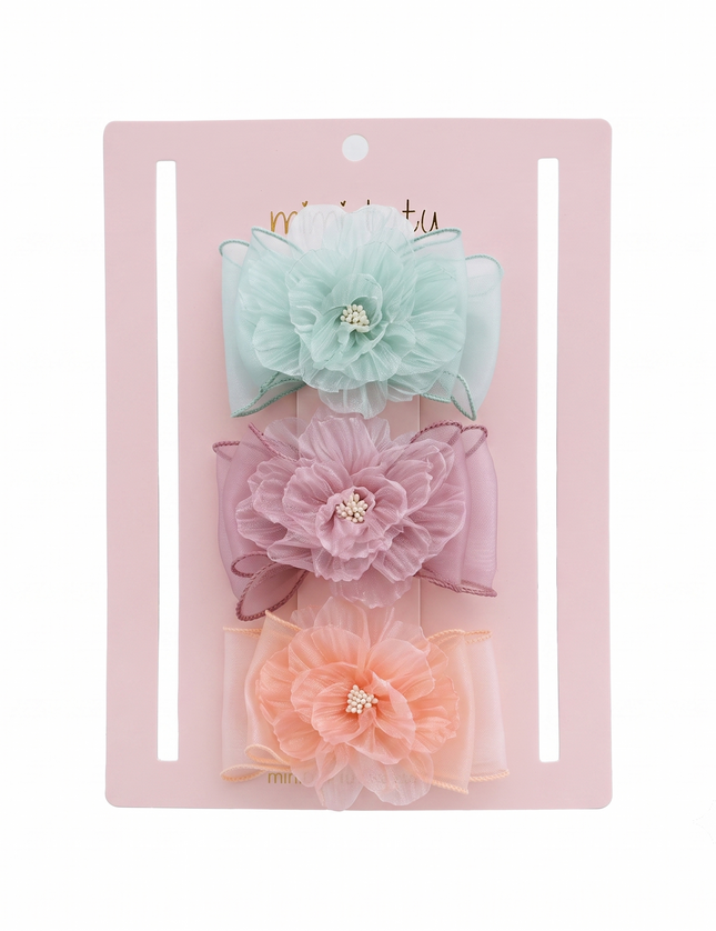 kids atelier mimi tutu Multicolor Flower Hair Clip Set