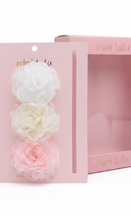 kids atelier mimi tutu Multicolor Petal Charm Clip Set