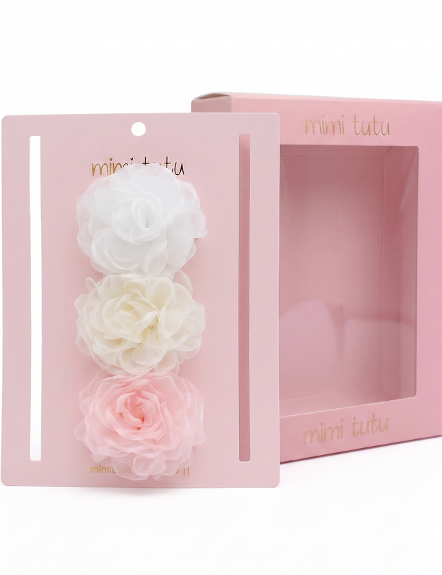 kids atelier mimi tutu Multicolor Petal Charm Clip Set