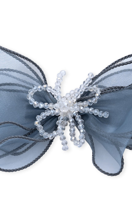 kids atelier mimi tutu Multicolor Beaded Bow Clip Set