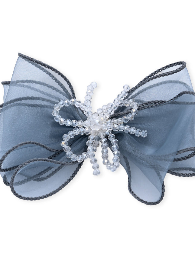 kids atelier mimi tutu Multicolor Beaded Bow Clip Set