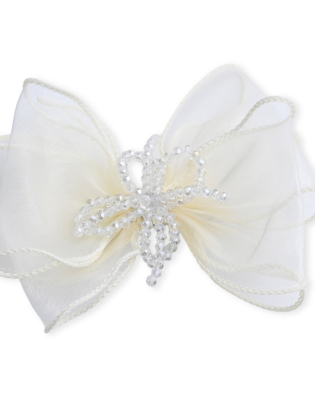 kids atelier mimi tutu Multicolor Beaded Bow Clip Set