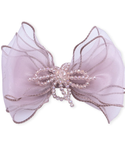 kids atelier mimi tutu Multicolor Beaded Bow Clip Set