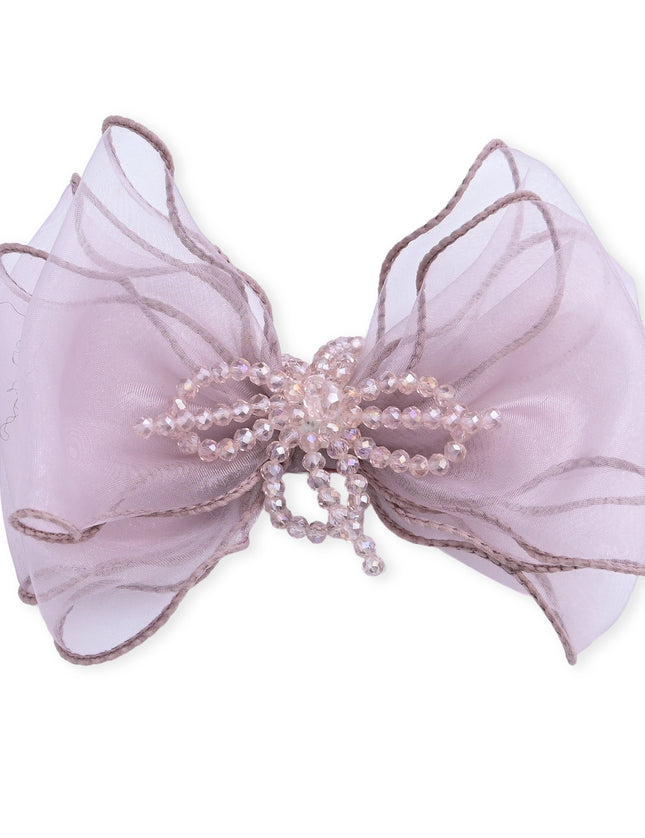 kids atelier mimi tutu Multicolor Beaded Bow Clip Set