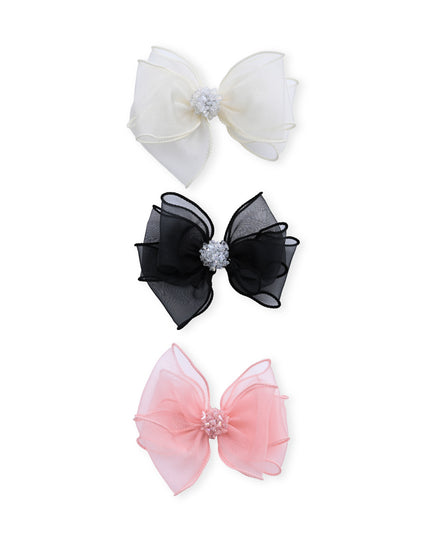 kids atelier mimi tutu Multicolor Crystal Accent Bow Set  