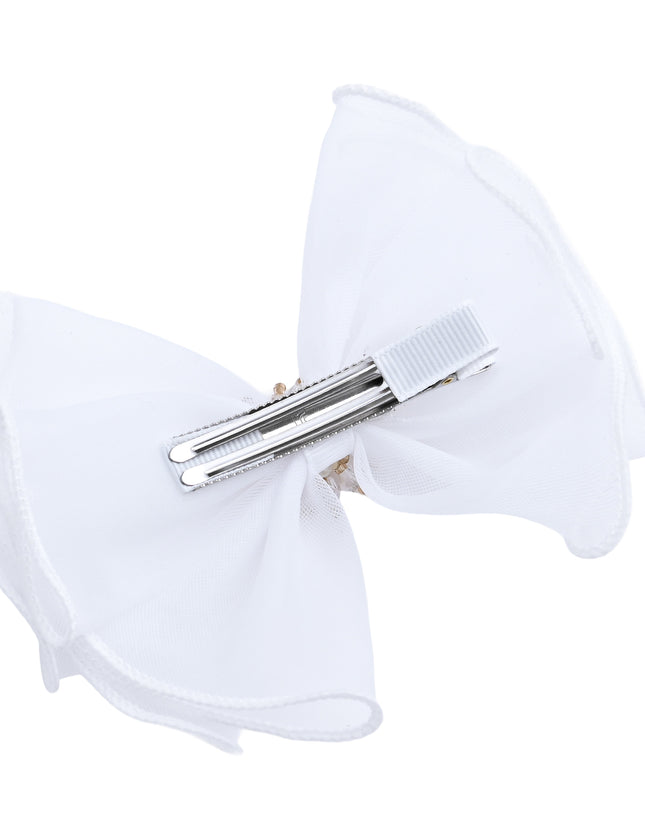 kids atelier mimi tutu Multicolor Pearl Cluster Bow Clip Set