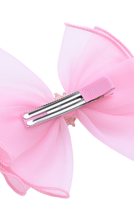 kids atelier mimi tutu Multicolor Pearl Cluster Bow Clip Set