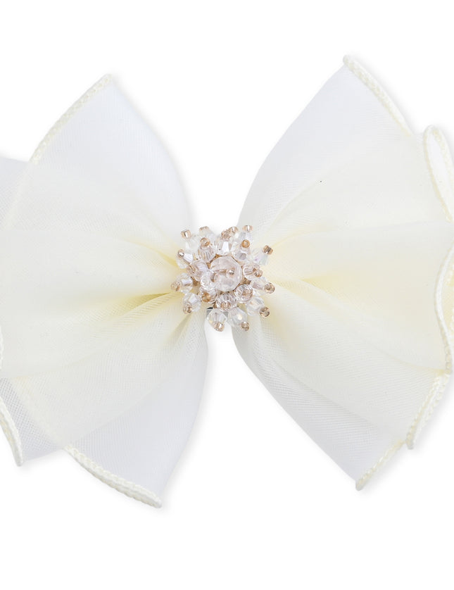 kids atelier mimi tutu Multicolor Pearl Cluster Bow Clip Set