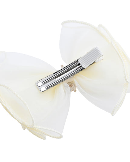 kids atelier mimi tutu Multicolor Pearl Cluster Bow Clip Set