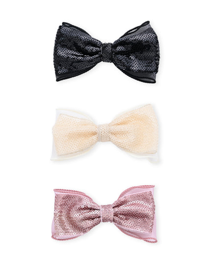 kids atelier mimi tutu Multicolor Sequin Bow Clip Set
