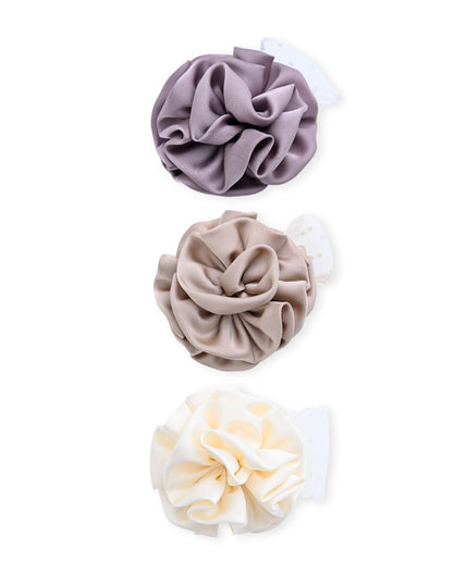 kids atelier mimi tutu Multicolor Bloom Hair Pin Trio