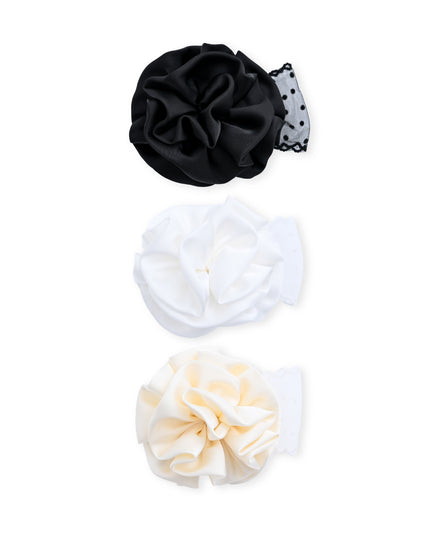 kids atelier mimi tutu Multicolor Bloom Hair Pin Trio