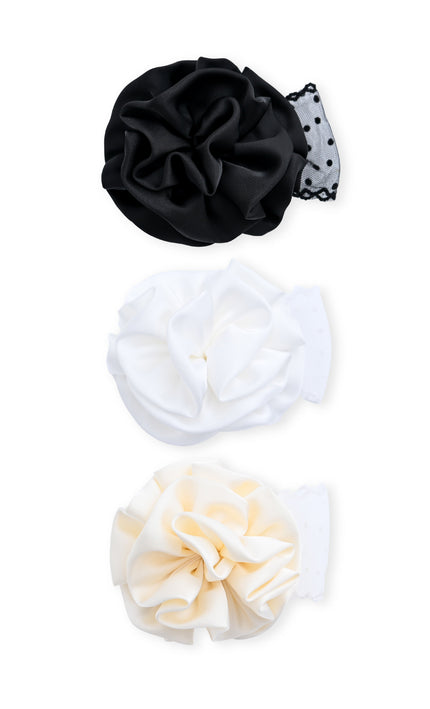 kids atelier mimi tutu Multicolor Bloom Hair Pin Trio