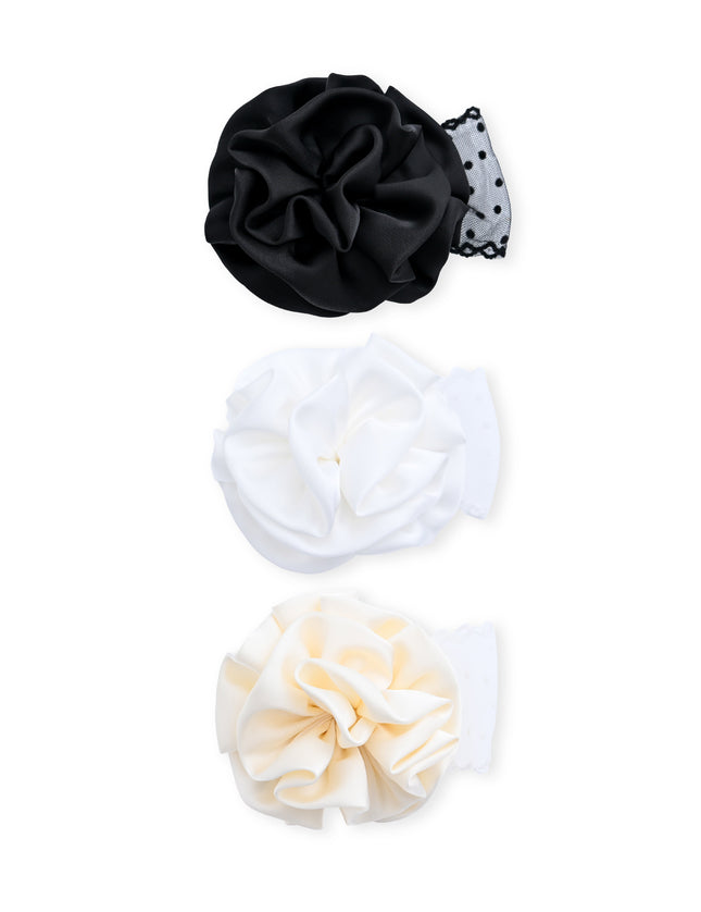 kids atelier mimi tutu Multicolor Bloom Hair Pin Trio