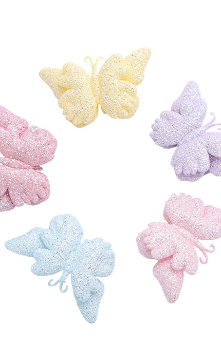 kids atelier mimi tutu Glitter Butterfly Clip Set