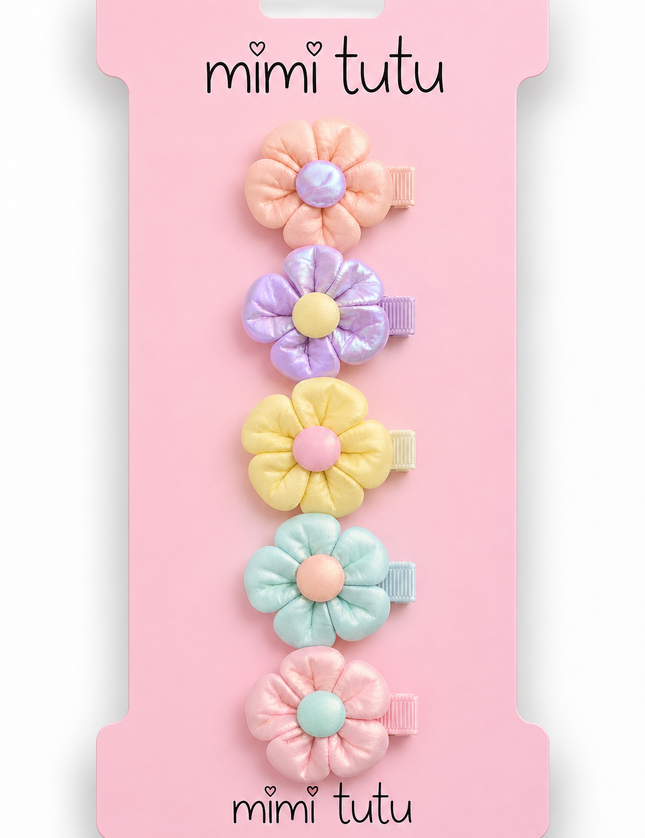 kids atelier mimi tutu Padded Fabric Flower Set