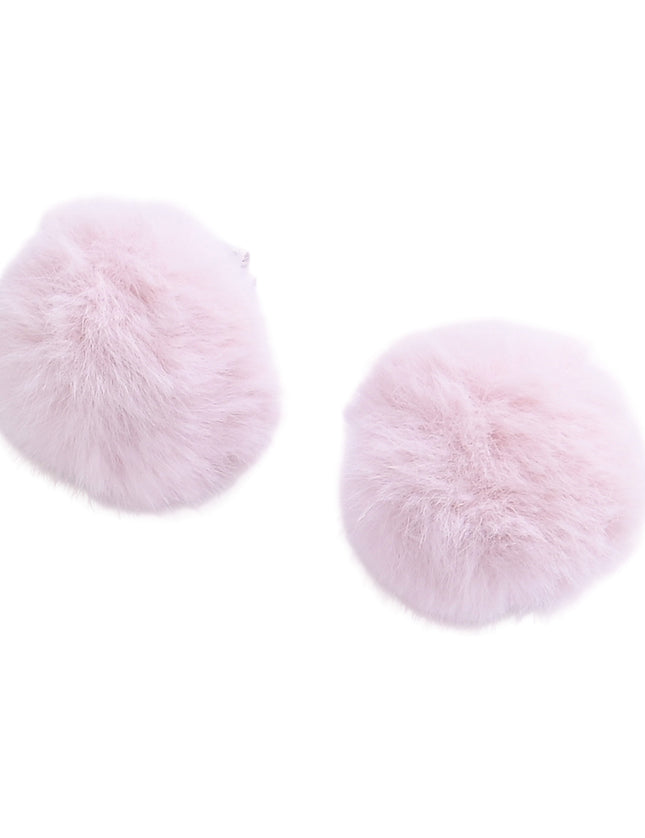 kids atelier mimi tutu Fluffy Pom-Pom Hair Clip Set
