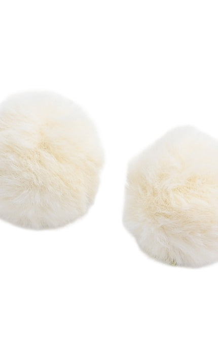 kids atelier mimi tutu Fluffy Pom-Pom Hair Clip Set