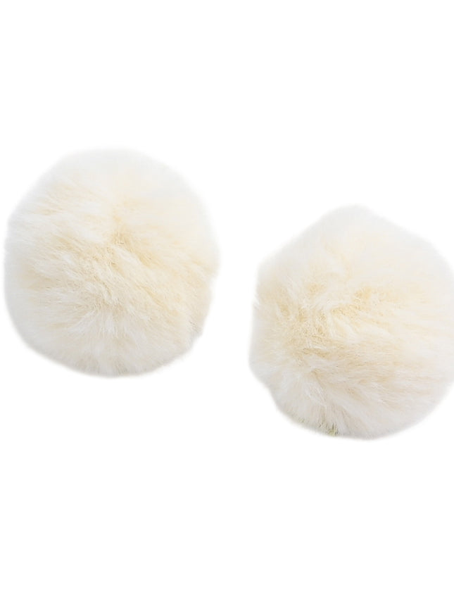 kids atelier mimi tutu Fluffy Pom-Pom Hair Clip Set