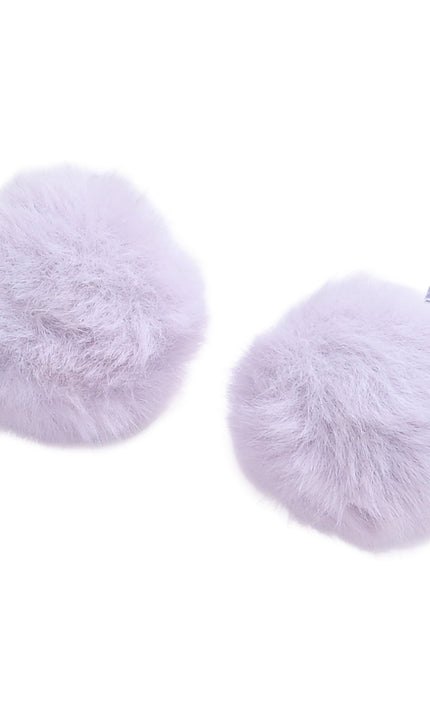 kids atelier mimi tutu Fluffy Pom-Pom Hair Clip Set