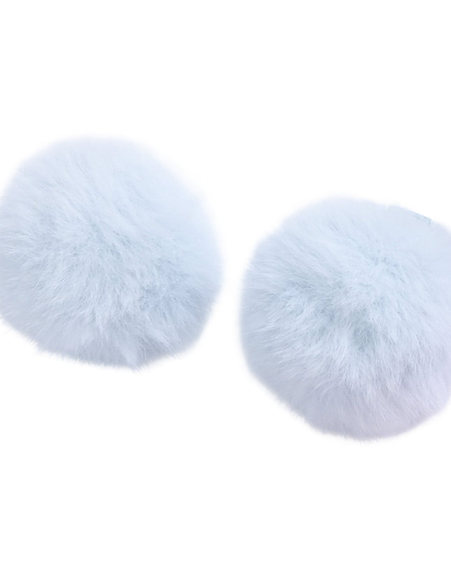 kids atelier mimi tutu Fluffy Pom-Pom Hair Clip Set