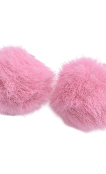 kids atelier mimi tutu Fluffy Pom-Pom Hair Clip Set