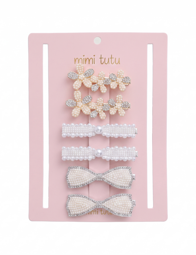 kids atelier mimi tutu Crystal Elegance Hair Pin Trio