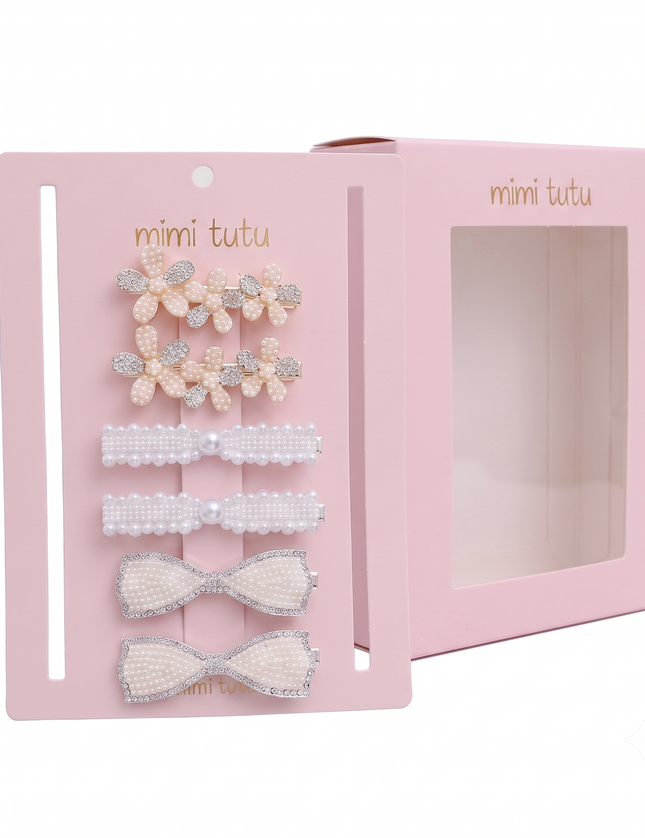 kids atelier mimi tutu Crystal Elegance Hair Pin Trio