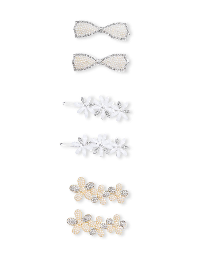 kids atelier mimi tutu Crystal Charm Hair Pin Trio
