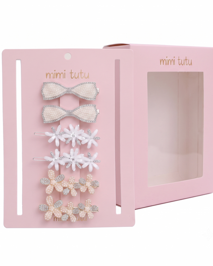kids atelier mimi tutu Crystal Charm Hair Pin Trio