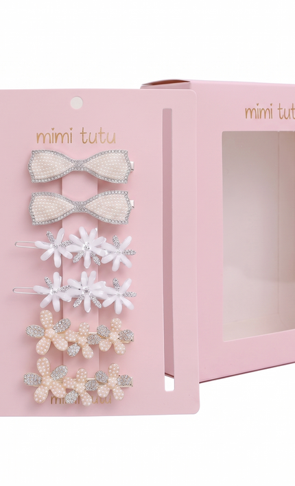 kids atelier mimi tutu Crystal Charm Hair Pin Trio