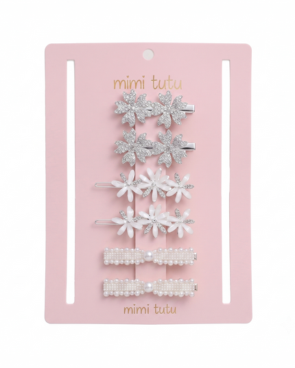 Kids atelier mimi tutu Crystal Flora Hair Pin Trio