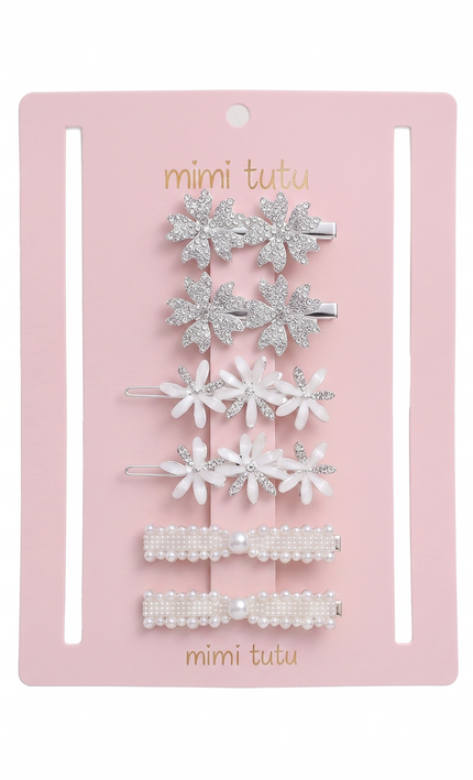 Kids atelier mimi tutu Crystal Flora Hair Pin Trio