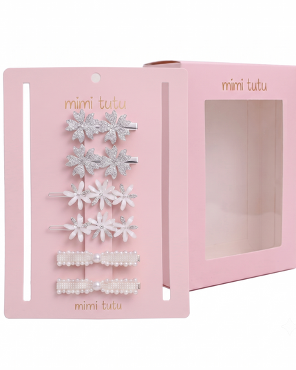 Kids atelier mimi tutu Crystal Flora Hair Pin Trio