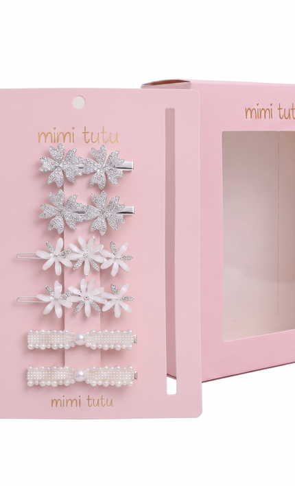 Kids atelier mimi tutu Crystal Flora Hair Pin Trio