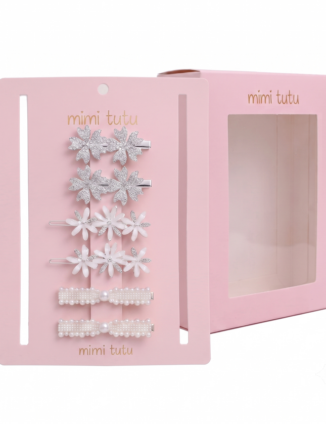 Kids atelier mimi tutu Crystal Flora Hair Pin Trio