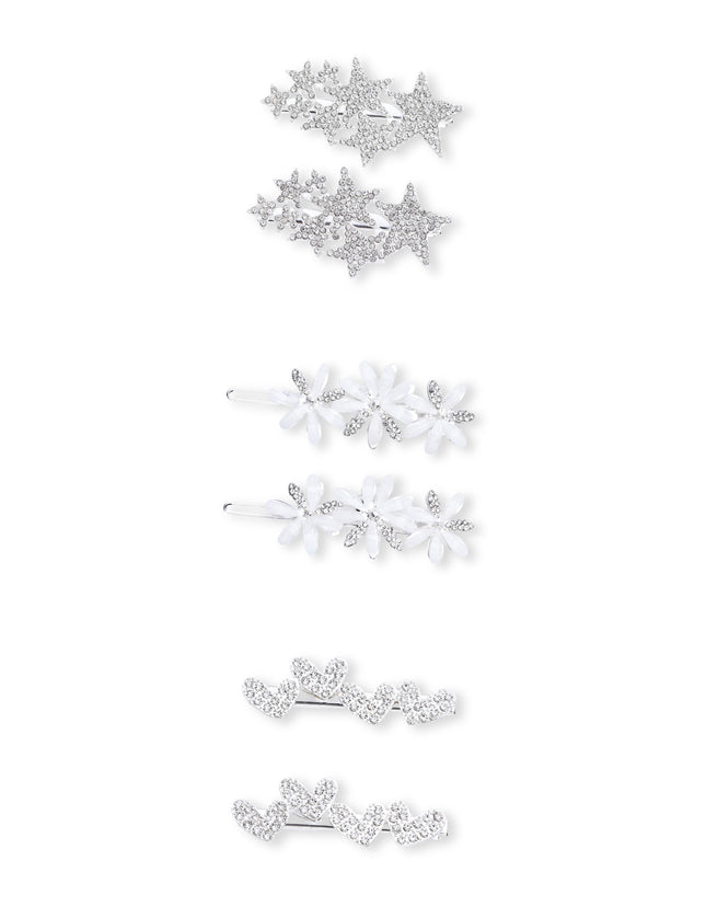 Kids atelier mimi tutu Crystal Star Hair Pin Trio