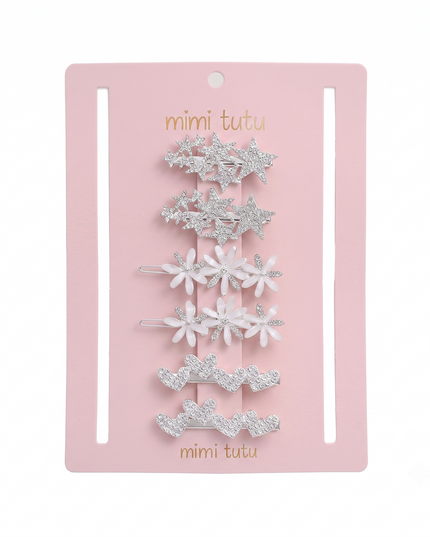 Kids atelier mimi tutu Crystal Star Hair Pin Trio