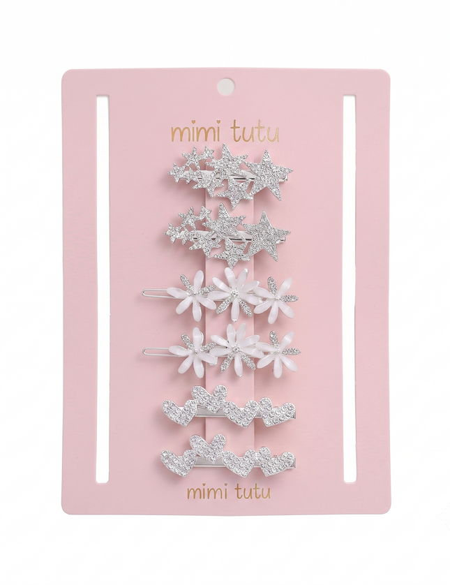Kids atelier mimi tutu Crystal Star Hair Pin Trio