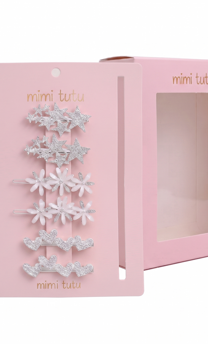 Kids atelier mimi tutu Crystal Star Hair Pin Trio